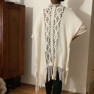 Do everything in love kimono poncho